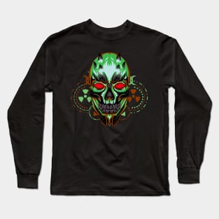 skull mask face Long Sleeve T-Shirt